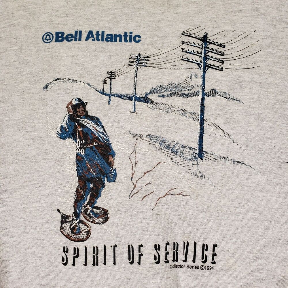 Vintage Bell Atlantic Crewneck Sweatshirt Jerzees XL Made in USA - Picture 4 of 10